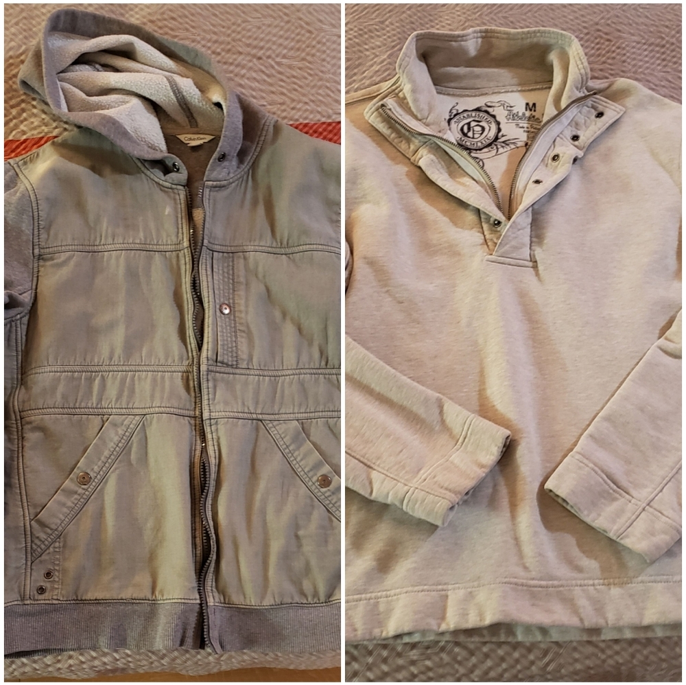 Bundle of 2 Sweatshirts, zip up, 1/4 zip sweatshirts, Unisex